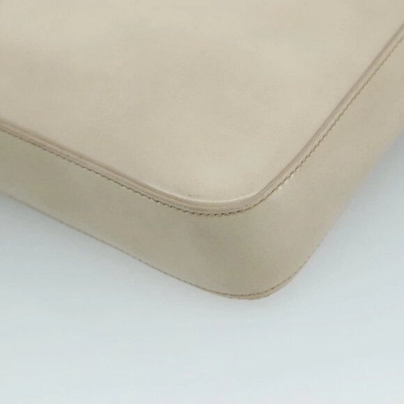 PRADA Chain Shoulder Bag Patent leather Beige Auth 109144 - Picture 4 of 16